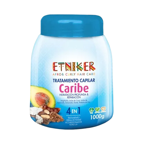 Tratamiento Capilar Caribe 4 en 1 Hidratación Profunda 1000g