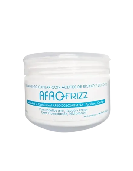 Tratamiento Capilar Afro Frizz Aceites de Ricino y Coco