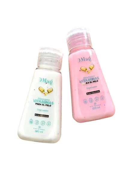 Shampoo Vitaminas para el Pelo Blanco y Rosado 100ml