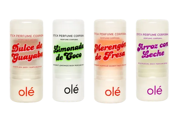 Stick Perfume Corporal en Barra Aromas Dulces (Merengón / Arroz / Guayaba / Coco)