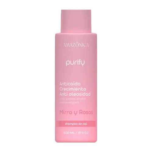 Shampoo Mirra y Rosas Purify Anticaída 500ml