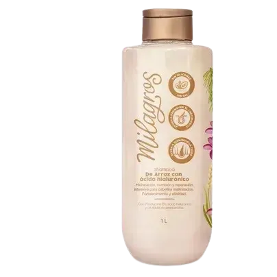 Shampoo de Arroz con Ácido Hialurónico 1 Litro