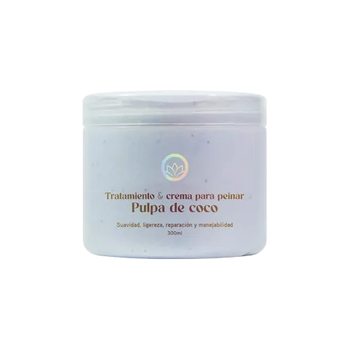 Tratamiento y Crema para Peinar Pulpa de Coco