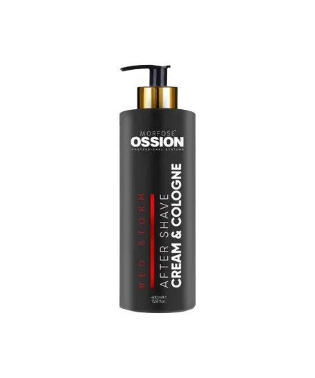 Crema y Colonia After Shave 2 en 1 Morfose Ossion Red Storm 400ml