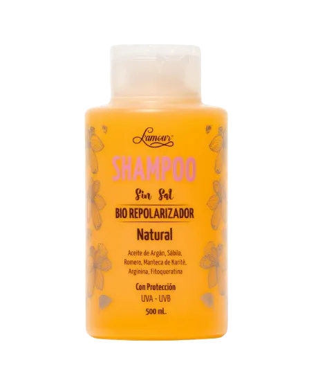 Shampoo Sin Sal Bio Repolarizador Natural con Argán y Sábila
