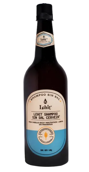 Shampoo Sin Sal Cerveza Cabello Seco y Maltratado