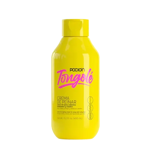 Tongolé Crema de Peinar Leave On Cabellos Ondulados y Rizados