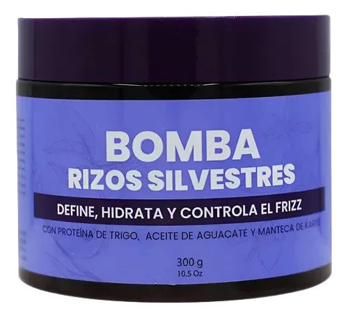 Bomba Rizos Silvestres Definición y Antifrizz con Karité