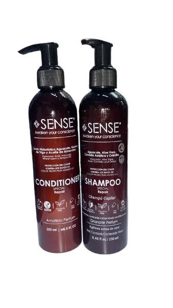 Dúo Shampoo y Acondicionador Special Repair Amatista y Granate