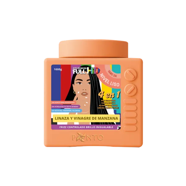 Tratamiento 4 en 1 Full HD Linaza y Vinagre de Manzana Frizz Controlado