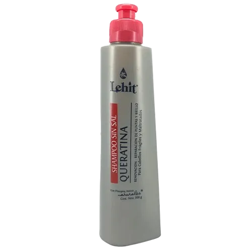 Shampoo Sin Sal Queratina Renovación y Reparación de Puntas