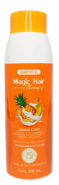 Shampoo Banana & Piña Coctel de Nutrientes