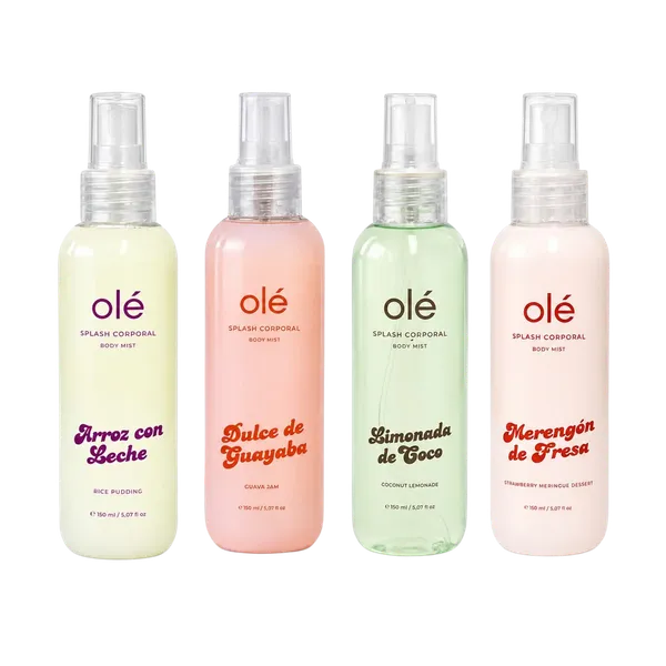 Splash Corporal Body Mist Aromas Dulces (Merengón / Arroz / Guayaba / Coco)