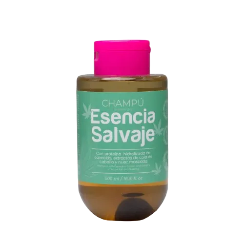 Champú Esencia Salvaje Cannabis, Cola de Caballo y Nuez Moscada