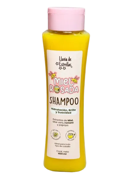 Miel Rosada Shampoo Hidratación, Brillo y Suavidad