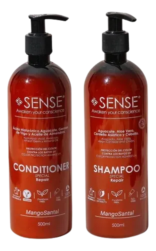 Dúo Shampoo y Acondicionador MangoSantal Special Repair