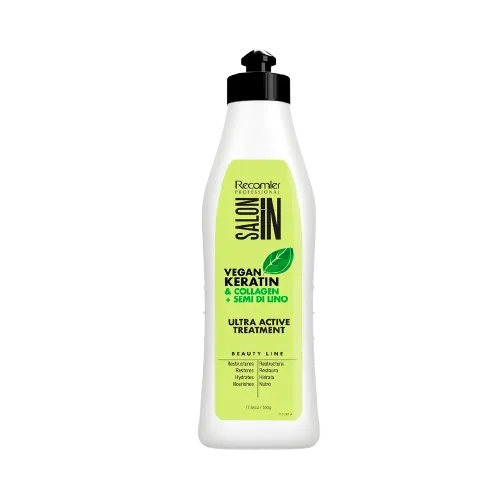 Tratamiento Ultra Activo Vegan Keratin & Collagen + Semilla de Lino 500g