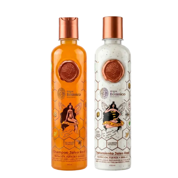 Dúo Línea Jalea Real Ritual Abeja Reina (Shampoo 400ml / Tratamiento 400ml)