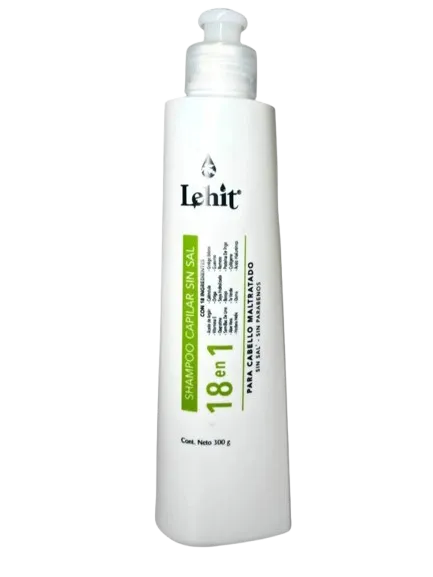Shampoo Capilar Sin Sal 18 en 1 Cabello Maltratado