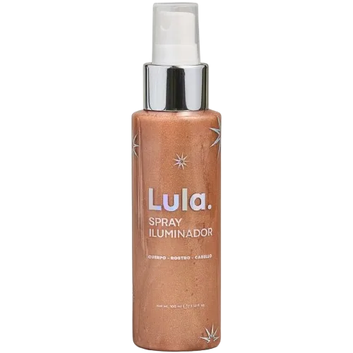 Spray Iluminador Rostro, Cuerpo y Cabello Lula