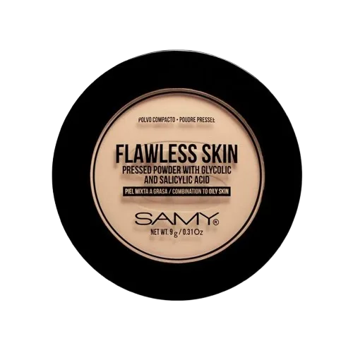 Polvo Compacto Flawless Skin Piel Mixta a Grasa Samy