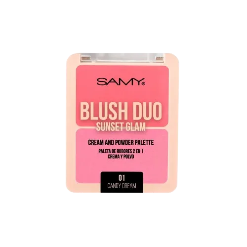 Paleta de Rubores 2 en 1 Blush Duo Sunset Glam Samy