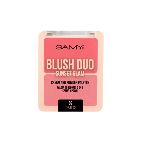 Paleta de Rubores 2 en 1 Blush Duo Sunset Glam Samy