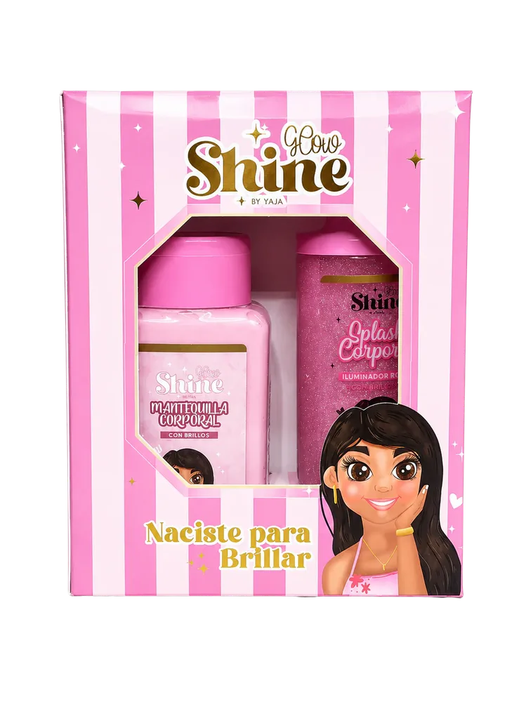 Kit Corporal Glow Shine Mantequilla y Splash - Rosado