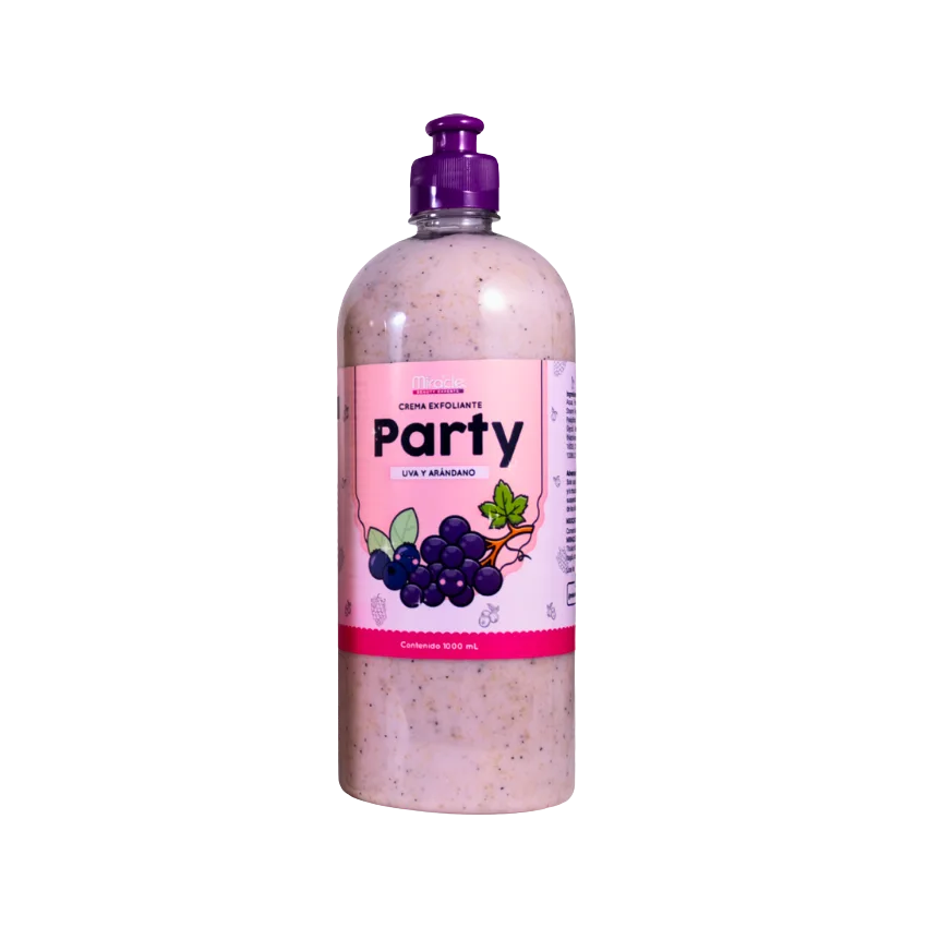 Crema Exfoliante Party Uva y Arándano Miracle 1000ml