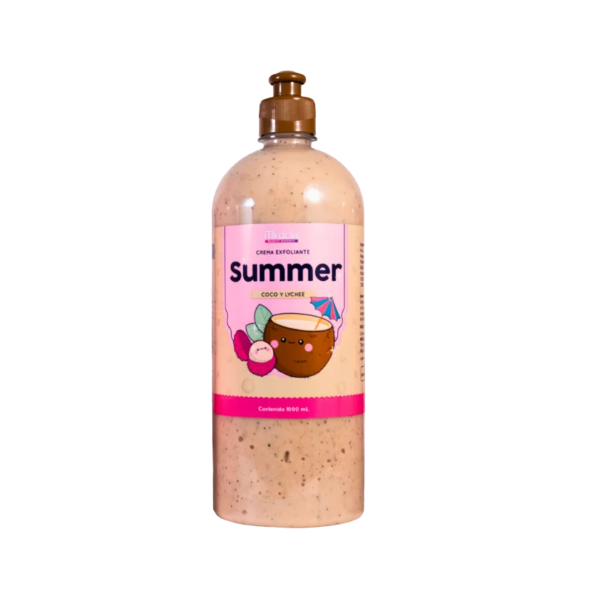 Crema Exfoliante Summer Coco y Lychee Miracle 1000ml
