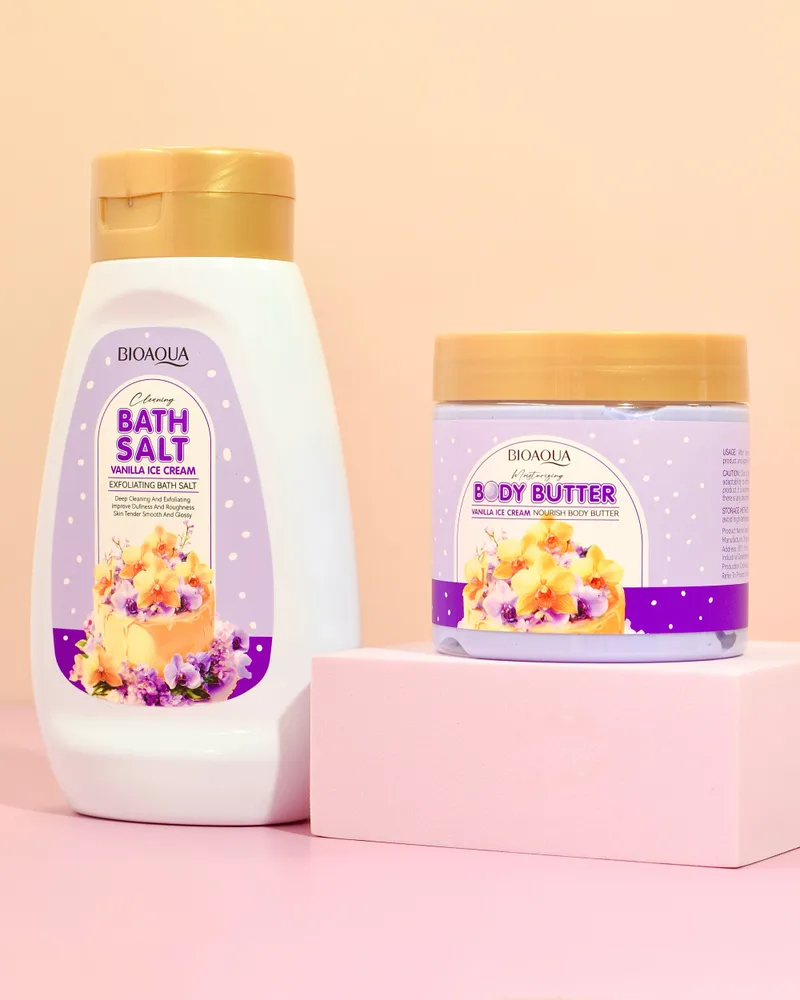 Kit Corporal Bioaqua Vainilla Exfoliante y Mantequilla Hidratante