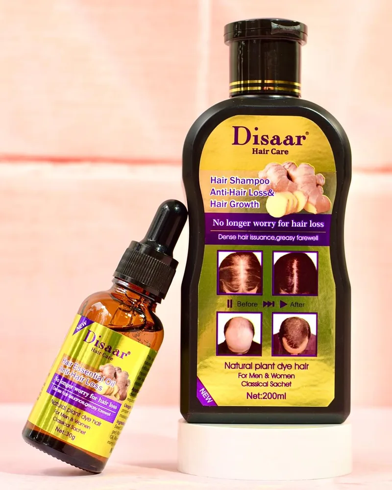 Kit Crecimiento Shampoo + hair Oiling Jengibre. Fortalece el cabello
