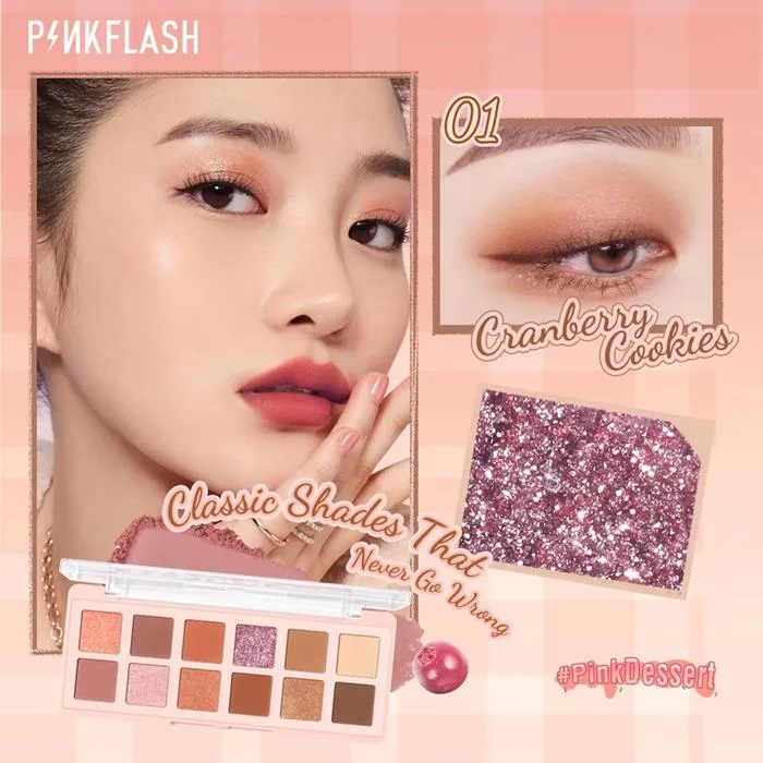 Paleta de sombras Pro Pink Flash