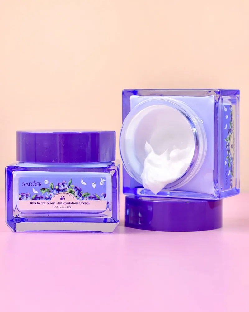 Crema Facial con Antioxidantes Blueberry – Sadoer